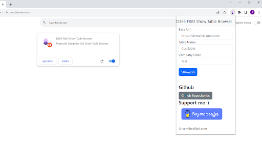 D365 FO Show Table Browser from Chrome web store to be run with OffiDocs Chromium online D365 FO Show Table Browser from Chrome web store to be run with OffiDocs Chromium online