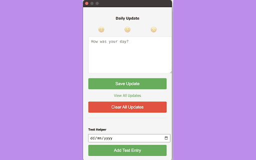 Daily Journal from Chrome web store to be run with OffiDocs Chromium online Daily Journal from Chrome web store to be run with OffiDocs Chromium online