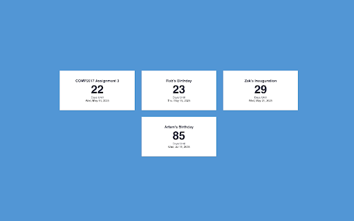 Day Counter from Chrome web store to be run with OffiDocs Chromium online Day Counter from Chrome web store to be run with OffiDocs Chromium online