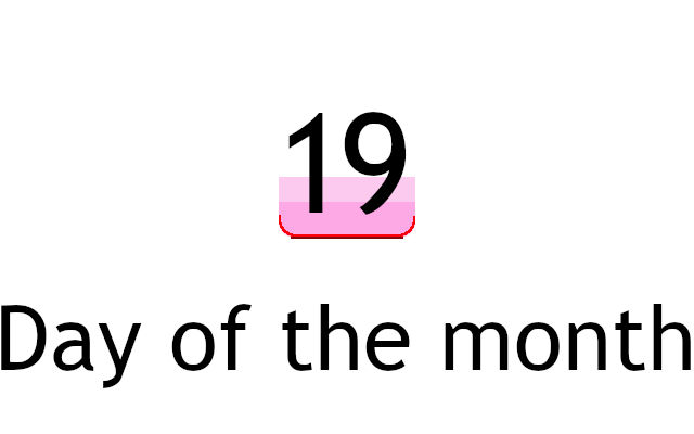 Day of the Month from Chrome web store to be run with OffiDocs Chromium online Day of the Month from Chrome web store to be run with OffiDocs Chromium online