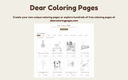 Dear Coloring Pages from Chrome web store to be run with OffiDocs Chromium online Dear Coloring Pages from Chrome web store to be run with OffiDocs Chromium online