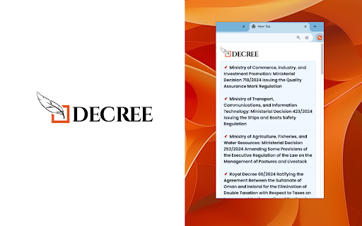 Decree from Chrome web store to be run with OffiDocs Chromium online Decree from Chrome web store to be run with OffiDocs Chromium online