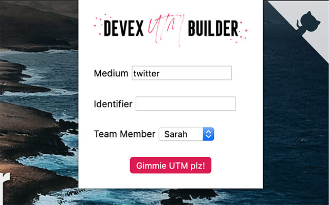 Devex UTM Builder from Chrome web store to be run with OffiDocs Chromium online Devex UTM Builder from Chrome web store to be run with OffiDocs Chromium online