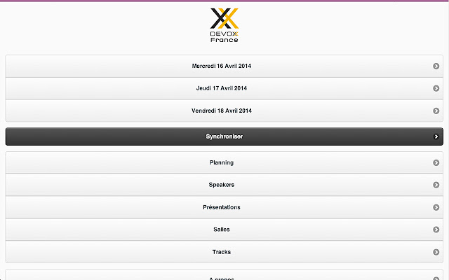 Devoxx France 2014 from Chrome web store to be run with OffiDocs Chromium online Devoxx France 2014 from Chrome web store to be run with OffiDocs Chromium online