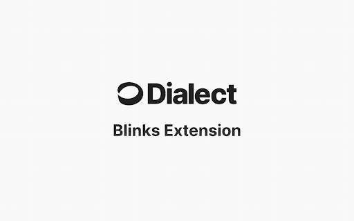 Dialect Blinks from Chrome web store to be run with OffiDocs Chromium online Dialect Blinks from Chrome web store to be run with OffiDocs Chromium online