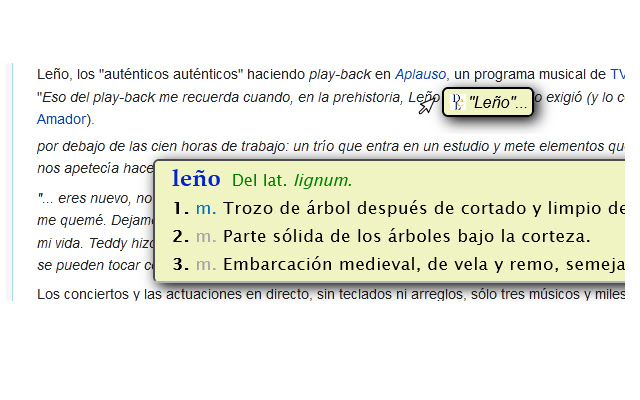 Diccionario RAE en bocadillo from Chrome web store to be run with OffiDocs Chromium online Diccionario RAE en bocadillo from Chrome web store to be run with OffiDocs Chromium online