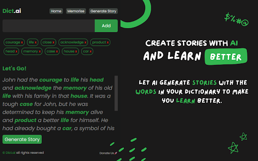 Dictai from Chrome web store to be run with OffiDocs Chromium online Dictai from Chrome web store to be run with OffiDocs Chromium online