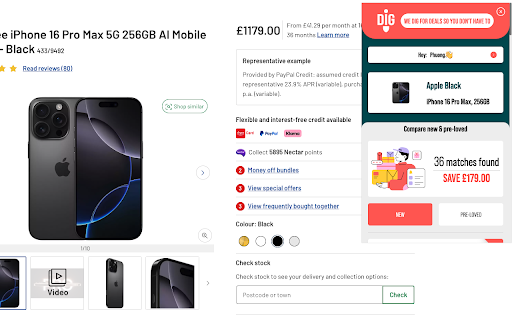 DIG This Deal from Chrome web store to be run with OffiDocs Chromium online DIG This Deal from Chrome web store to be run with OffiDocs Chromium online