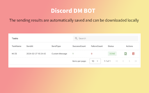 Discord DM BOT from Chrome web store to be run with OffiDocs Chromium online Discord DM BOT from Chrome web store to be run with OffiDocs Chromium online