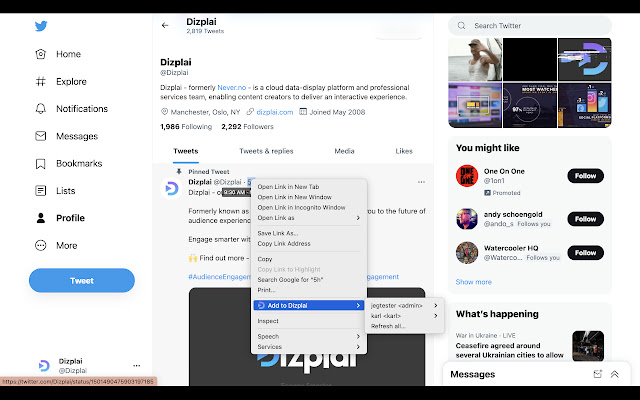Dizplai from Chrome web store to be run with OffiDocs Chromium online Dizplai from Chrome web store to be run with OffiDocs Chromium online