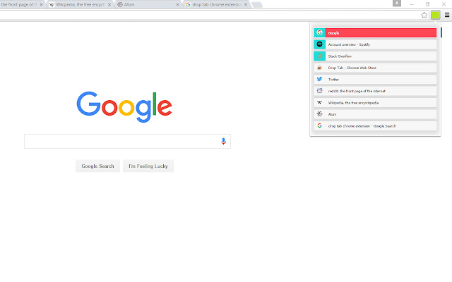 Drop Tab from Chrome web store to be run with OffiDocs Chromium online Drop Tab from Chrome web store to be run with OffiDocs Chromium online