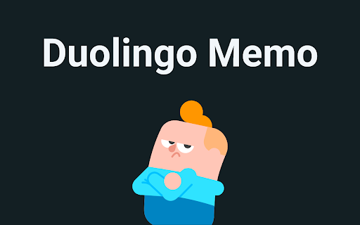 Duolingo Memo from Chrome web store to be run with OffiDocs Chromium online Duolingo Memo from Chrome web store to be run with OffiDocs Chromium online