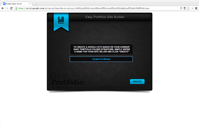 Easy Portfolio Site Builder from Chrome web store to be run with OffiDocs Chromium online Easy Portfolio Site Builder from Chrome web store to be run with OffiDocs Chromium online