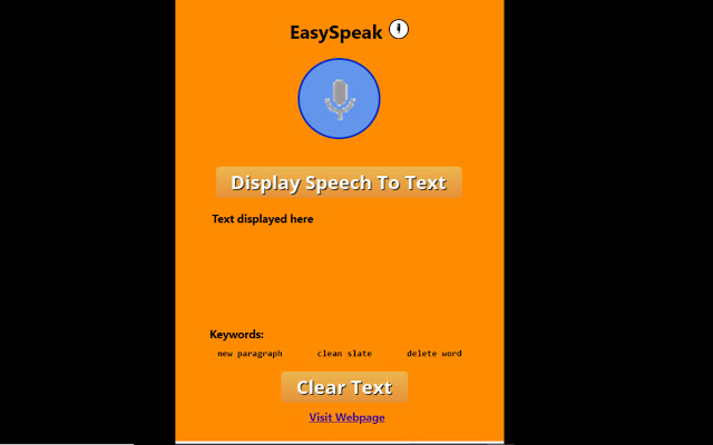 EasySpeak from Chrome web store to be run with OffiDocs Chromium online EasySpeak from Chrome web store to be run with OffiDocs Chromium online