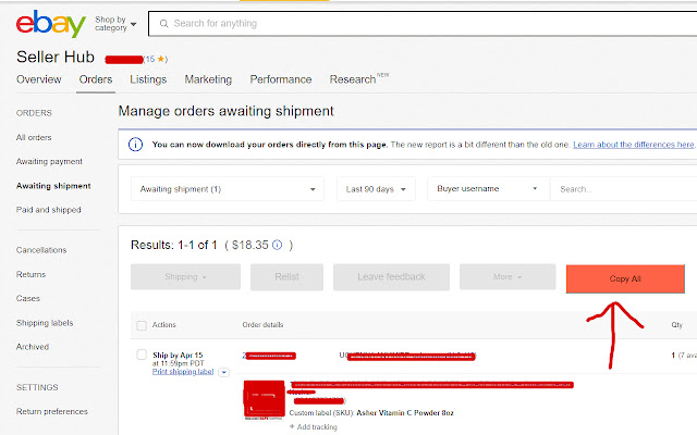 ebay Address Copy from Chrome web store to be run with OffiDocs Chromium online ebay Address Copy from Chrome web store to be run with OffiDocs Chromium online