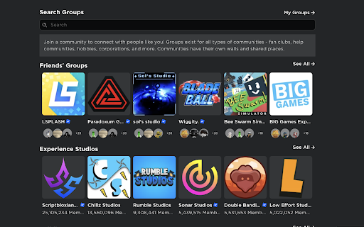 Efazs Roblox Communities Renamer from Chrome web store to be run with OffiDocs Chromium online Efazs Roblox Communities Renamer from Chrome web store to be run with OffiDocs Chromium online