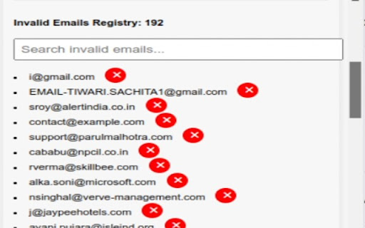 Email Validator from Chrome web store to be run with OffiDocs Chromium online Email Validator from Chrome web store to be run with OffiDocs Chromium online