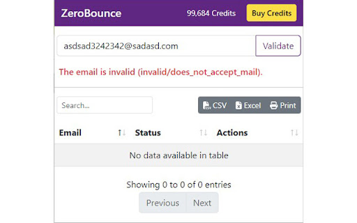Email Verifier by ZeroBounce from Chrome web store to be run with OffiDocs Chromium online Email Verifier by ZeroBounce from Chrome web store to be run with OffiDocs Chromium online