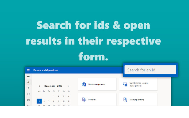 Embedded input for BE Search for D365 FO from Chrome web store to be run with OffiDocs Chromium online Embedded input for BE Search for D365 FO from Chrome web store to be run with OffiDocs Chromium online