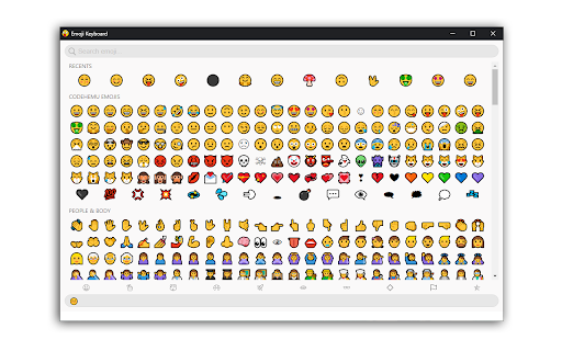 Emoji Keyboard — typing to emoji from Chrome web store to be run with OffiDocs Chromium online Emoji Keyboard — typing to emoji from Chrome web store to be run with OffiDocs Chromium online
