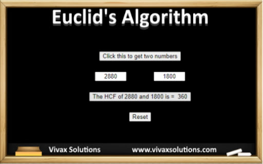 Euclids Algorithm from Chrome web store to be run with OffiDocs Chromium online Euclids Algorithm from Chrome web store to be run with OffiDocs Chromium online