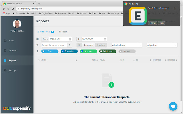 Expensify Downloader from Chrome web store to be run with OffiDocs Chromium online Expensify Downloader from Chrome web store to be run with OffiDocs Chromium online