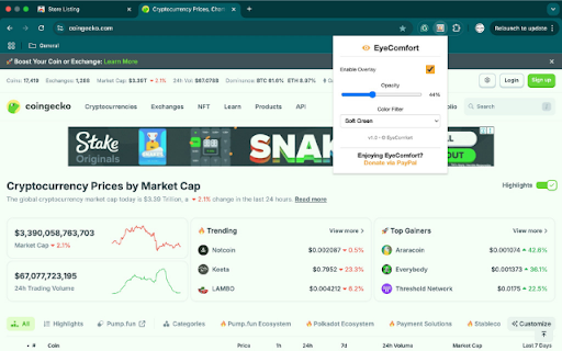Eye Comfort from Chrome web store to be run with OffiDocs Chromium online Eye Comfort from Chrome web store to be run with OffiDocs Chromium online