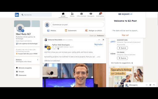 EZpost ai from Chrome web store to be run with OffiDocs Chromium online EZpost ai from Chrome web store to be run with OffiDocs Chromium online