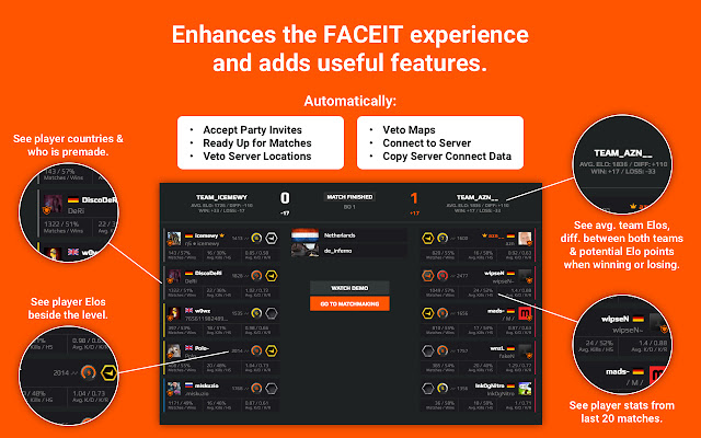 FACEIT Enhancer from Chrome web store to be run with OffiDocs Chromium online FACEIT Enhancer from Chrome web store to be run with OffiDocs Chromium online