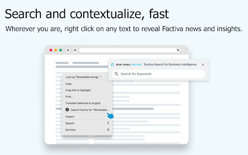 Factiva Search for Business Intelligence from Chrome web store to be run with OffiDocs Chromium online Factiva Search for Business Intelligence from Chrome web store to be run with OffiDocs Chromium online