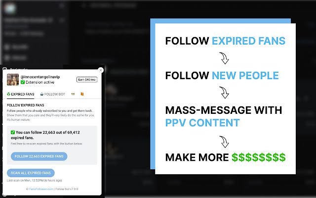 FansFollower, OnlyFans Expired Fans Follower from Chrome web store to be run with OffiDocs Chromium online FansFollower, OnlyFans Expired Fans Follower from Chrome web store to be run with OffiDocs Chromium online
