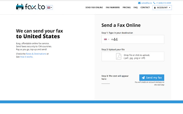 Fax.to Fax 137+ International destinations from Chrome web store to be run with OffiDocs Chromium online Fax.to Fax 137+ International destinations from Chrome web store to be run with OffiDocs Chromium online