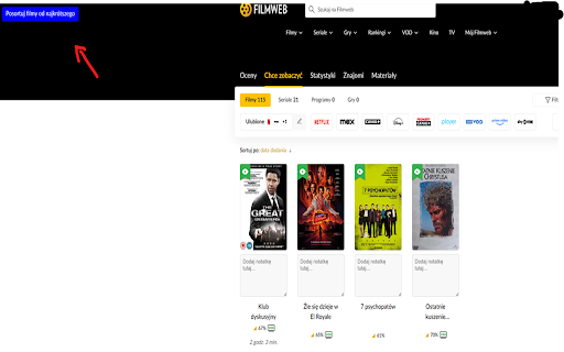 Filmweb notatki from Chrome web store to be run with OffiDocs Chromium online Filmweb notatki from Chrome web store to be run with OffiDocs Chromium online