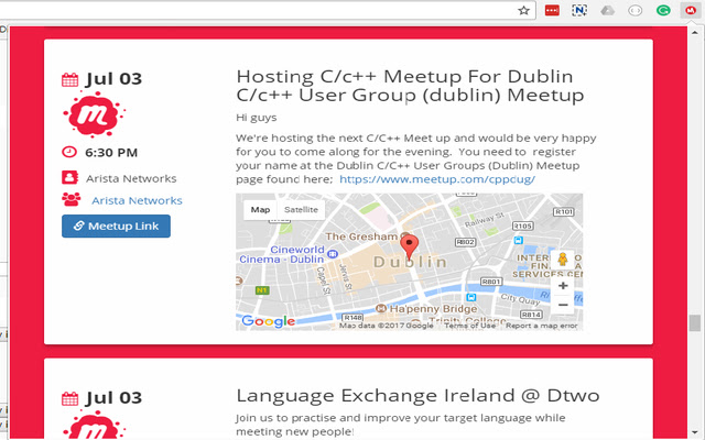 Find Meetup Events from Chrome web store to be run with OffiDocs Chromium online Find Meetup Events from Chrome web store to be run with OffiDocs Chromium online