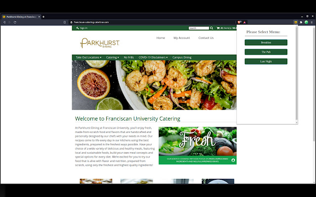 Fix Franciscan Catering from Chrome web store to be run with OffiDocs Chromium online Fix Franciscan Catering from Chrome web store to be run with OffiDocs Chromium online