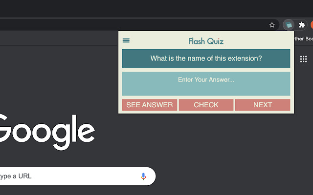 Flash Quiz from Chrome web store to be run with OffiDocs Chromium online Flash Quiz from Chrome web store to be run with OffiDocs Chromium online