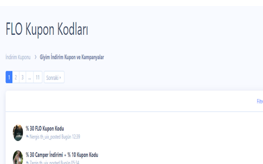 FLO indirim kuponu from Chrome web store to be run with OffiDocs Chromium online FLO indirim kuponu from Chrome web store to be run with OffiDocs Chromium online