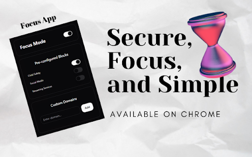 Focus Productivity Booster from Chrome web store to be run with OffiDocs Chromium online Focus Productivity Booster from Chrome web store to be run with OffiDocs Chromium online