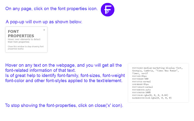 Font Properties from Chrome web store to be run with OffiDocs Chromium online Font Properties from Chrome web store to be run with OffiDocs Chromium online