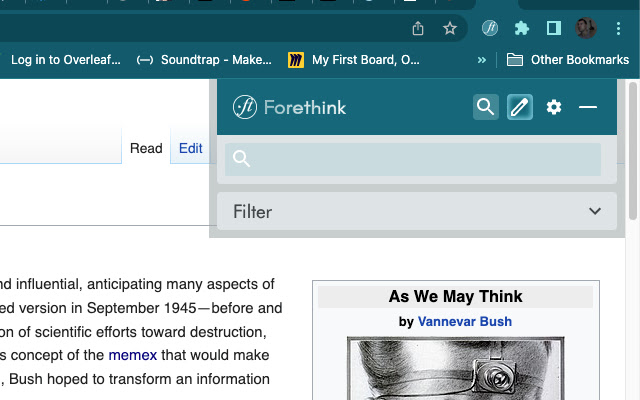 Forethink from Chrome web store to be run with OffiDocs Chromium online Forethink from Chrome web store to be run with OffiDocs Chromium online