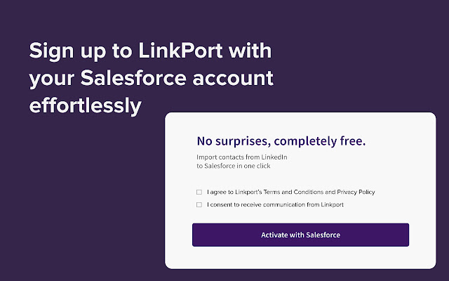 Free LinkedIn to Salesforce importer from Chrome web store to be run with OffiDocs Chromium online Free LinkedIn to Salesforce importer from Chrome web store to be run with OffiDocs Chromium online
