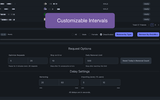 Friends Remover Mass Delete Unfriend Tool | Inactive Friends from Chrome web store to be run with OffiDocs Chromium online Friends Remover Mass Delete Unfriend Tool | Inactive Friends from Chrome web store to be run with OffiDocs Chromium online