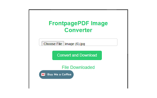 FrontpagePDF Image Converter from Chrome web store to be run with OffiDocs Chromium online FrontpagePDF Image Converter from Chrome web store to be run with OffiDocs Chromium online