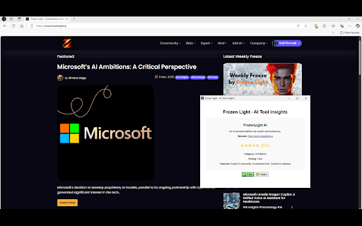 Frozen Light from Chrome web store to be run with OffiDocs Chromium online Frozen Light from Chrome web store to be run with OffiDocs Chromium online