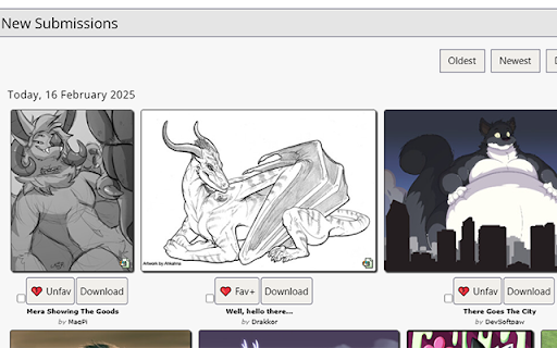 FurAffinity Fav+ Button from Chrome web store to be run with OffiDocs Chromium online FurAffinity Fav+ Button from Chrome web store to be run with OffiDocs Chromium online