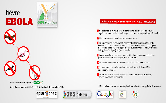 GDG Abidjan theme prevention ebola from Chrome web store to be run with OffiDocs Chromium online GDG Abidjan theme prevention ebola from Chrome web store to be run with OffiDocs Chromium online