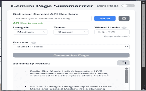 Gemini Page Summarizer from Chrome web store to be run with OffiDocs Chromium online Gemini Page Summarizer from Chrome web store to be run with OffiDocs Chromium online