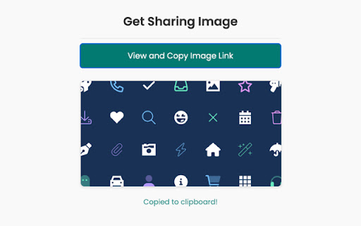 Get Sharing Image from Chrome web store to be run with OffiDocs Chromium online Get Sharing Image from Chrome web store to be run with OffiDocs Chromium online
