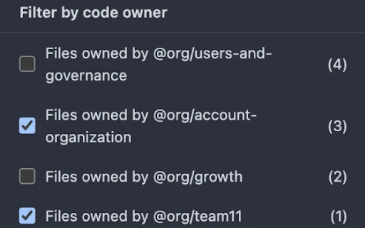 GitHub Code Owners Filter from Chrome web store to be run with OffiDocs Chromium online GitHub Code Owners Filter from Chrome web store to be run with OffiDocs Chromium online