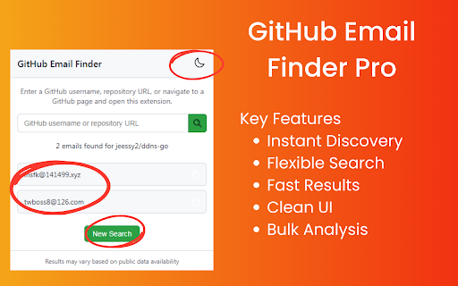 GitHub Email Finder Pro from Chrome web store to be run with OffiDocs Chromium online GitHub Email Finder Pro from Chrome web store to be run with OffiDocs Chromium online